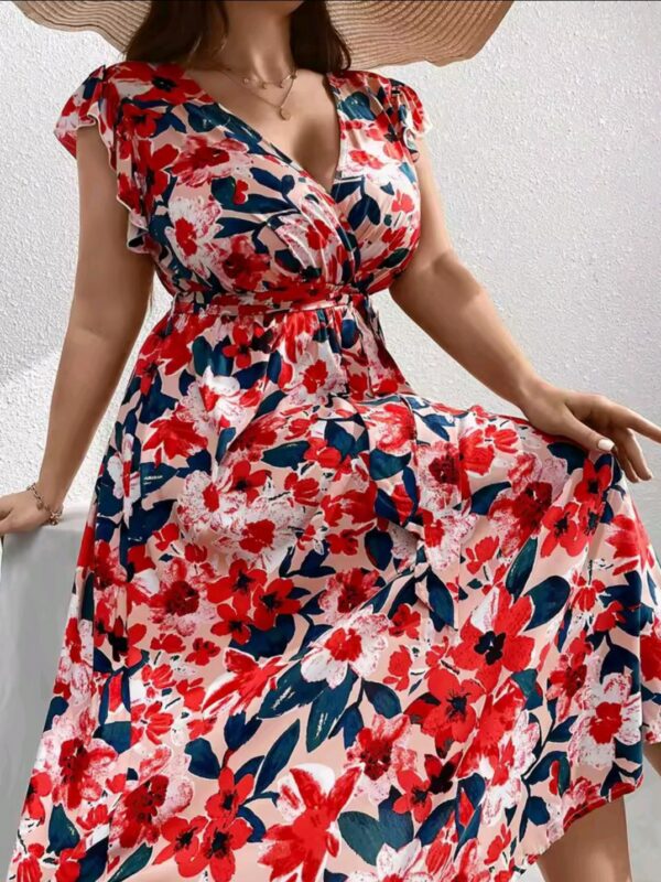 Robe Portefeuille Décontracté