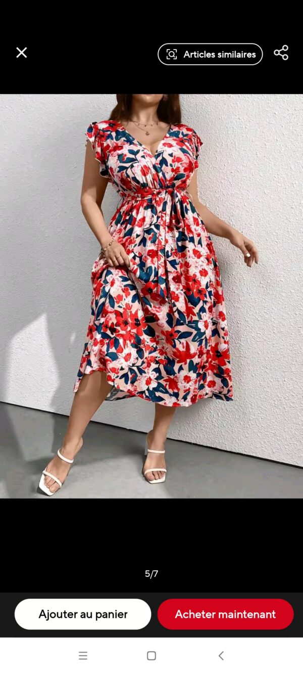 Robe Portefeuille Décontracté